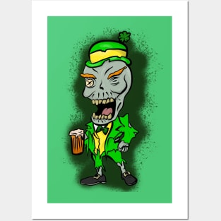 Zombie Leprechaun Posters and Art